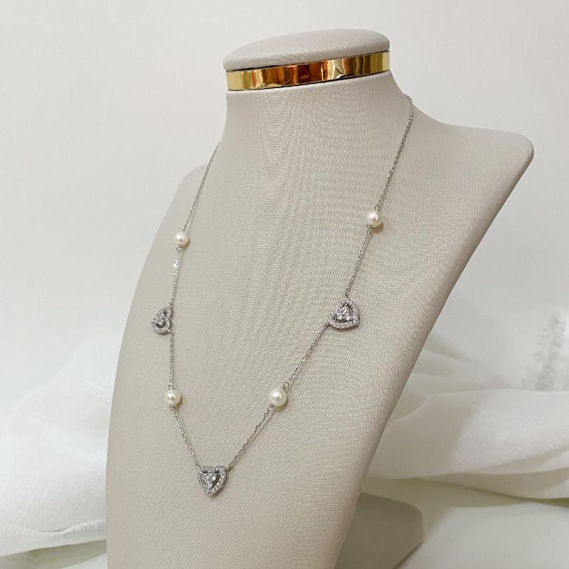 GARG PT CORAÇÃO/PEROLA  45CM 2MM