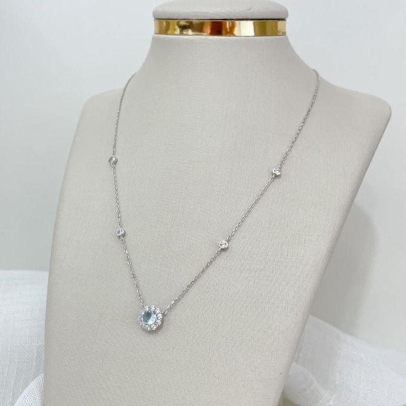 GARG PT FLOR AZUL CLARO CRAV 5MM 45CM