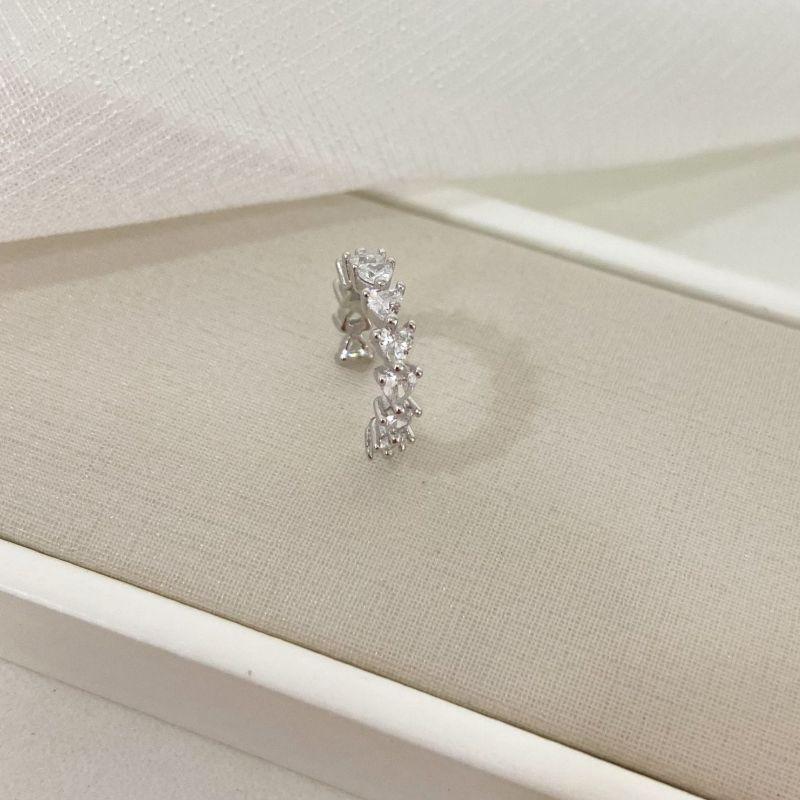 PIERCING PT CORAÇÃO CRISTAL 3MM