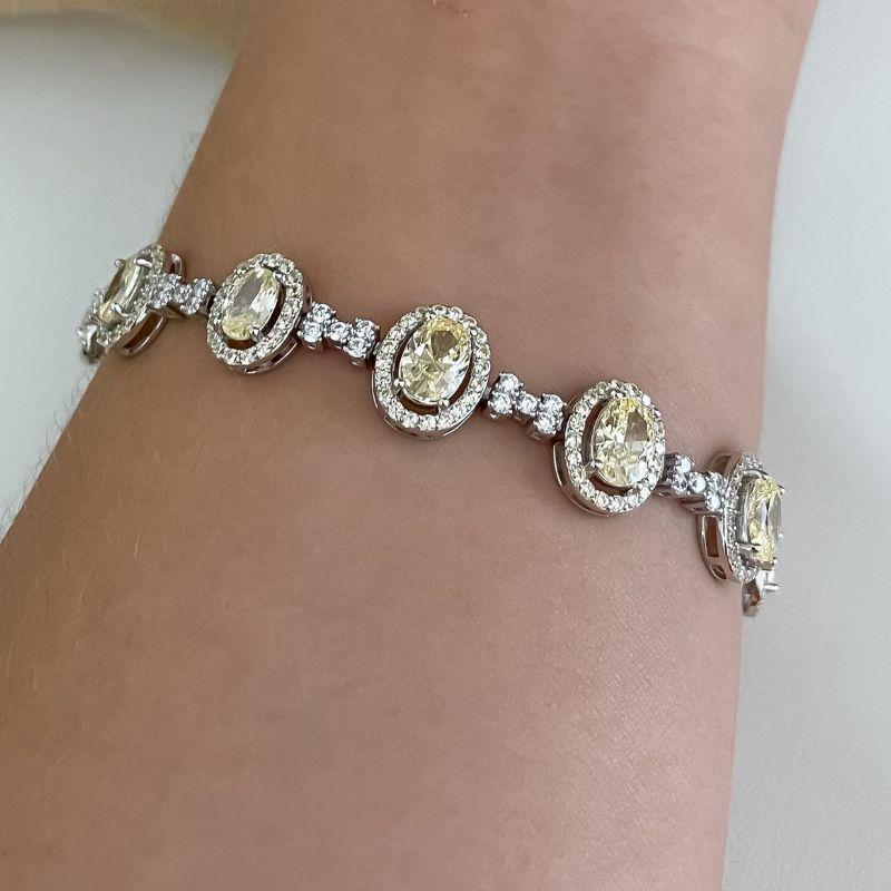 PULS PT PEDRA OVAL AMARELA 6MM 17CM