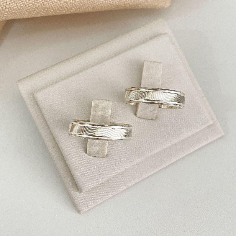 ALIANÇA PT RETA FRISADA