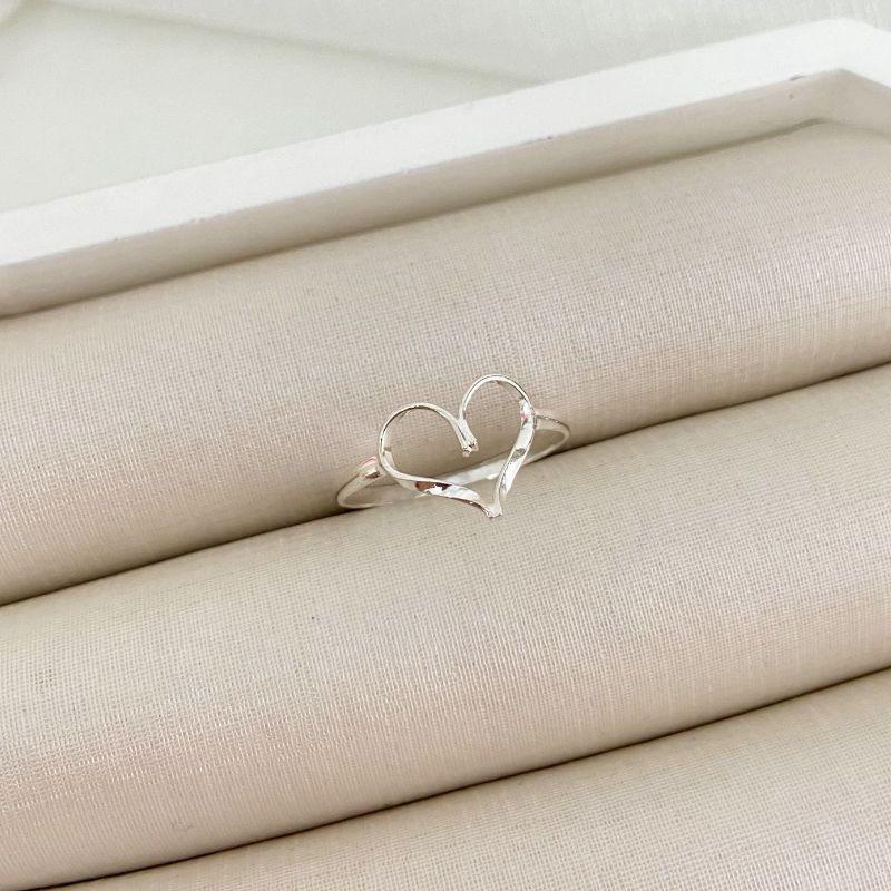 ANEL PT CORAÇÃO LISO