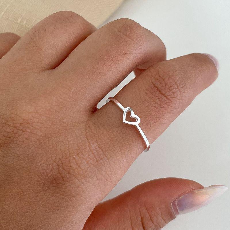 ANEL PT CORAÇÃO LISO