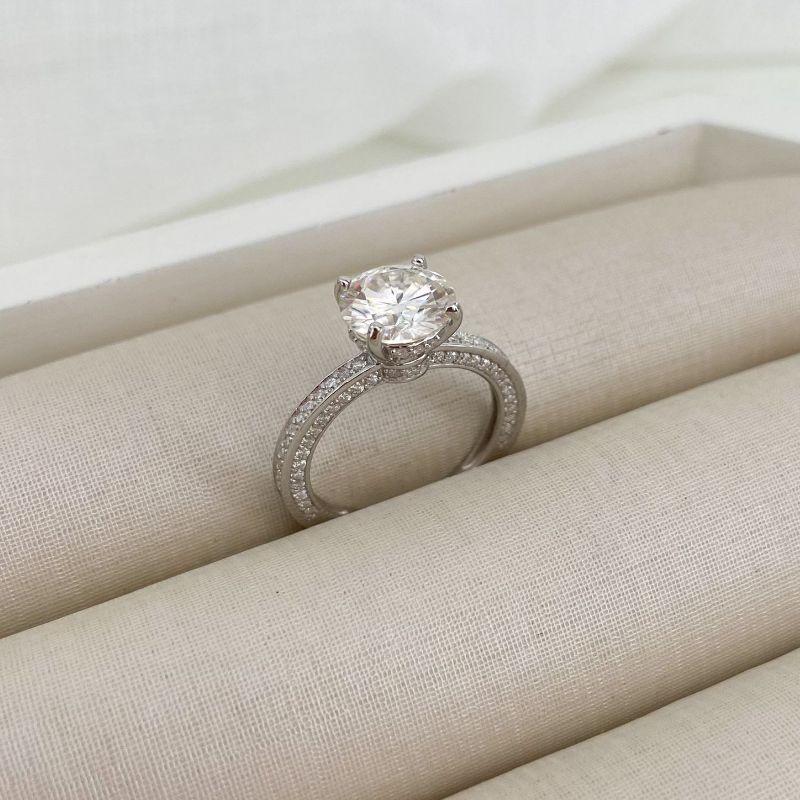 ANEL PT SOLITÁRIO CRAVEJADO 8MM NITE