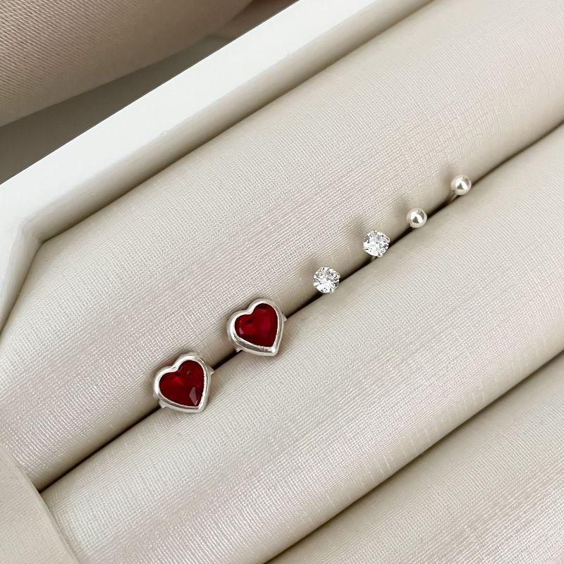 BR PT TRIO BOLINHA/COR. VERMELHA 6.3.2 MM