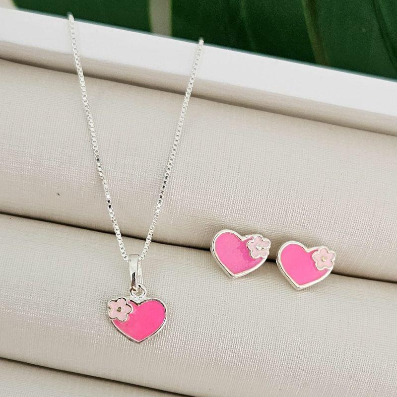 CONJ PT CORACAO ROSA