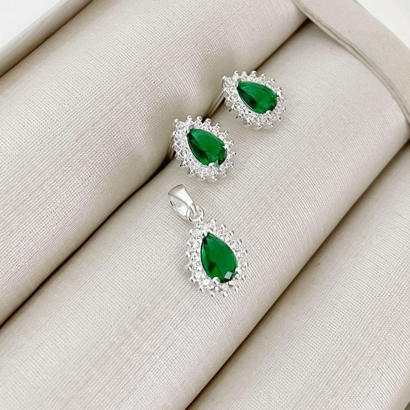 CONJ PT GOTA VAZADA CRAV VERDE