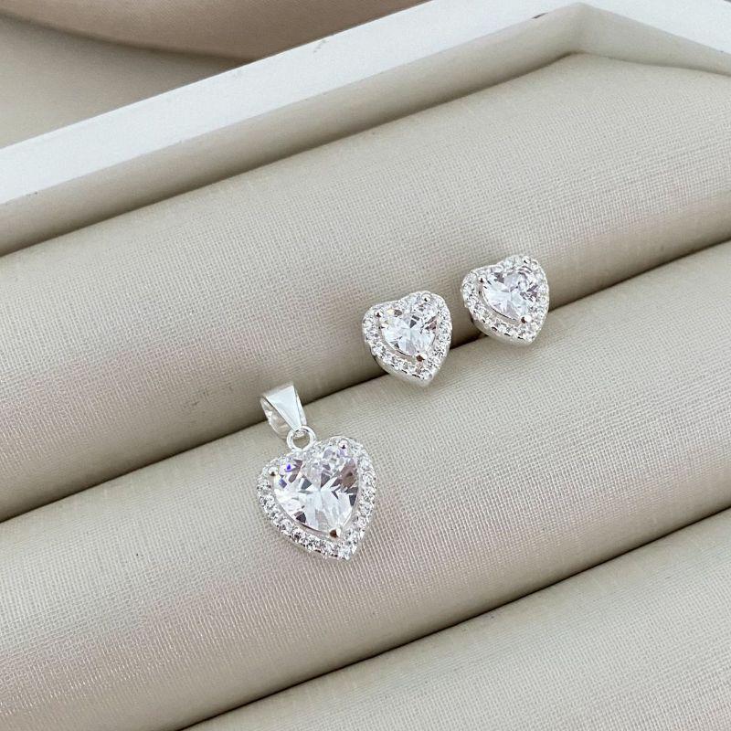 CONJ PT P CORACAO CRAVEJADA