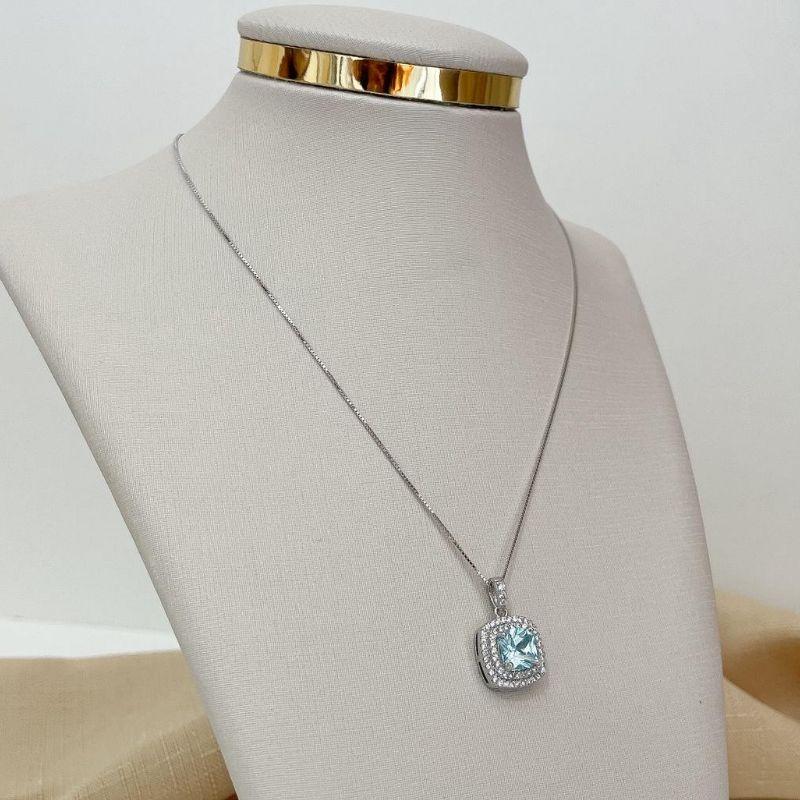 GARG PT PEDRA AZUL CLARO 2F CRAVEJADO