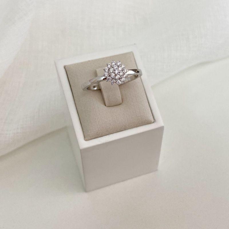 ANEL PT FLOR CRAVEJADA 1MM