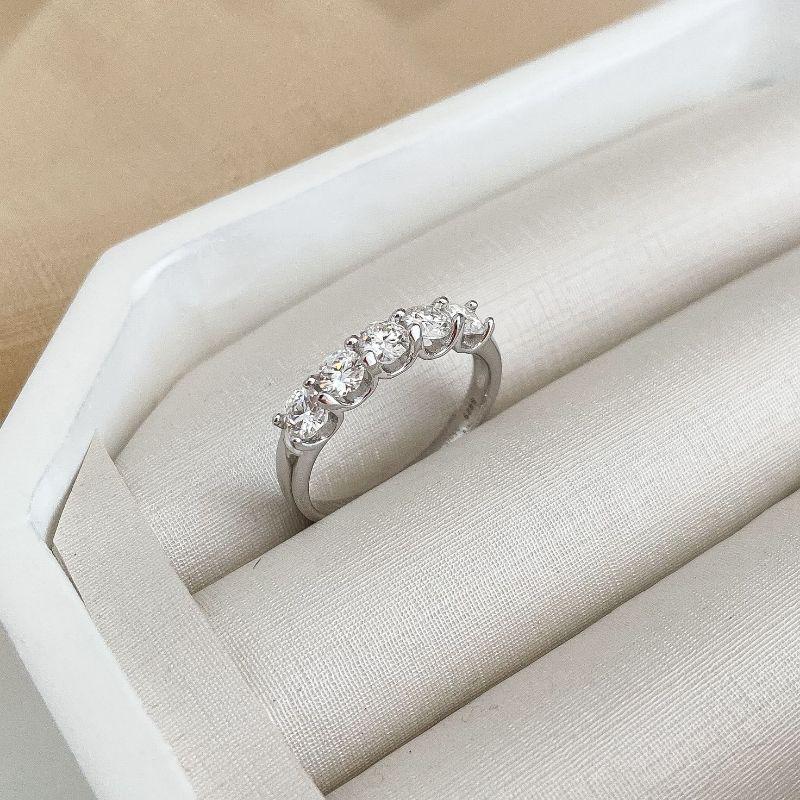 ANEL PT MEIA ALIANÇA 4MM NITE