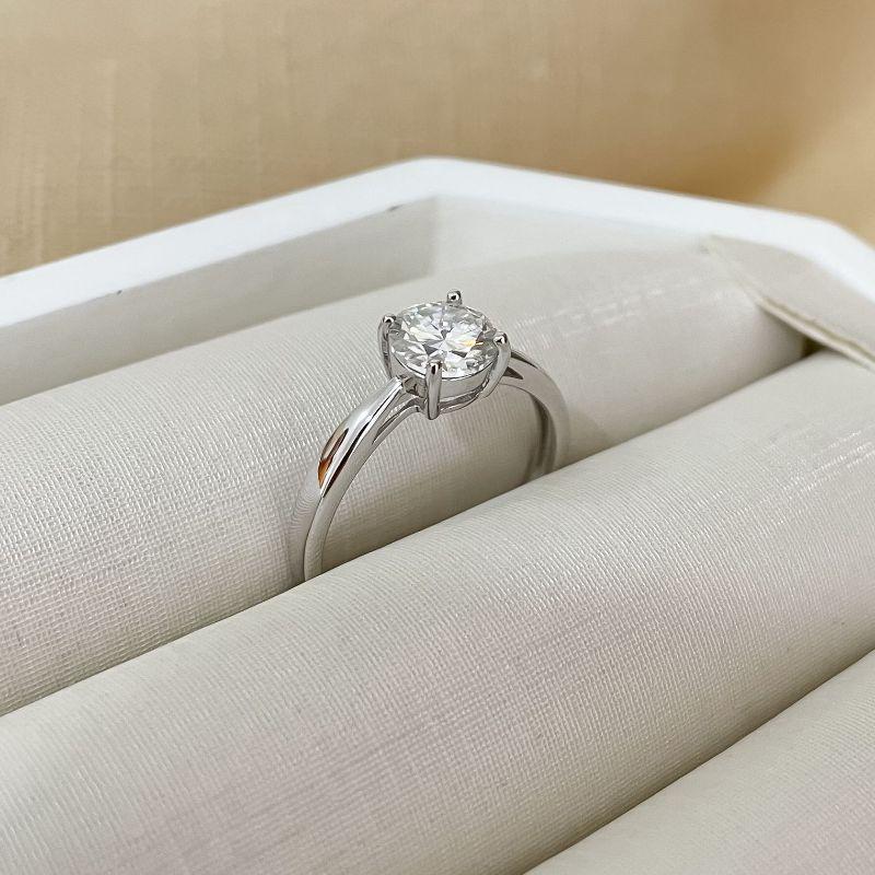 ANEL PT SOLIT MOISSANITE 6.5MM