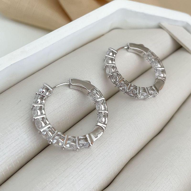 ARGOLA PT EM PEDRAS 4MM