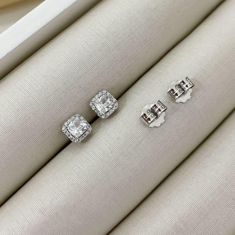 BR PT PEDRA QUAD CRISTAL 4.4MM