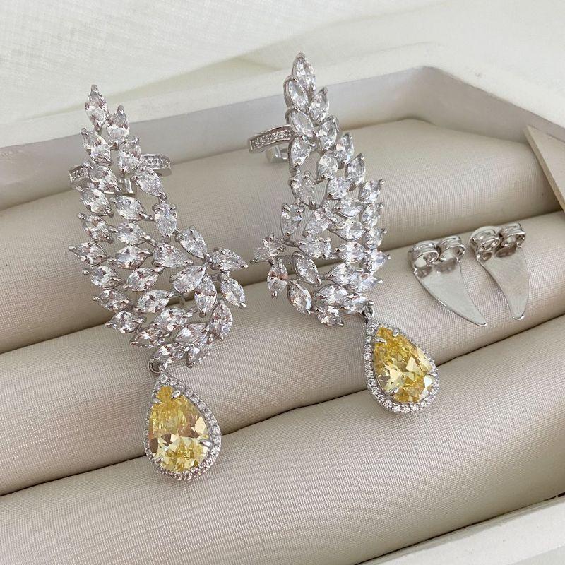 BR PT SCARF CRISTAL/AMARELO 8MM