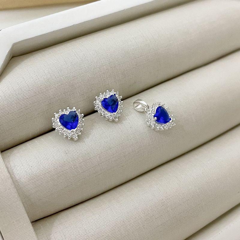 CONJ PT CORAÇÃO CRAV AZUL