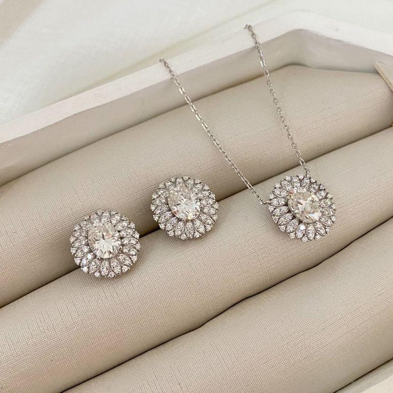 CONJ PT P CRISTAL CRAVEJADA 45CM 6MM NITE