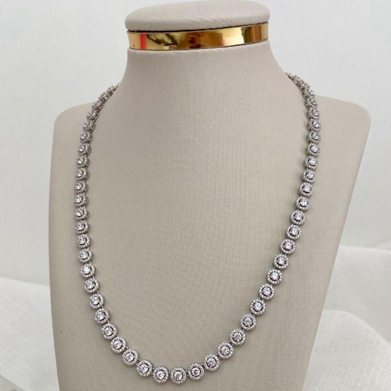 GARG PT EM PEDRAS CRISTAIS CRAVEJADA  42CM 3MM