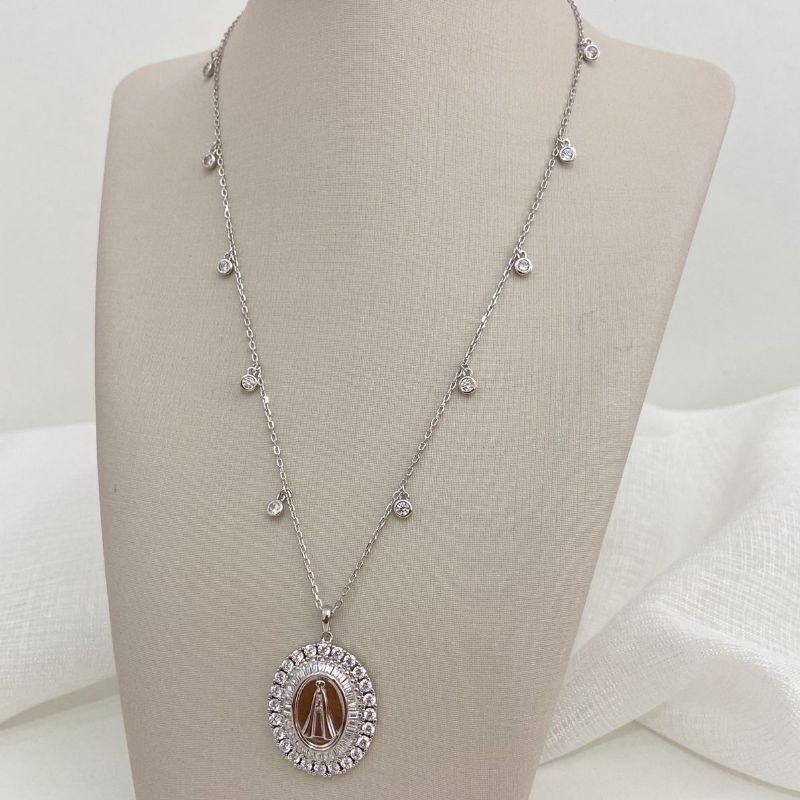 GARG PT N SR. APARECIDA 45CM CRAVEJADA