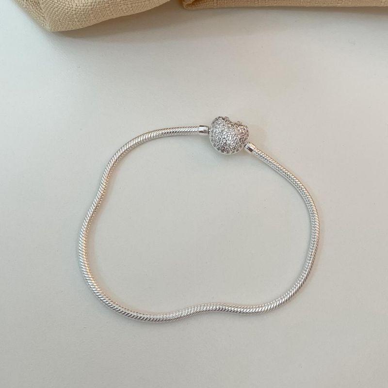 PANDORA PT 15CM CORAÇÃO CRAVEJADO