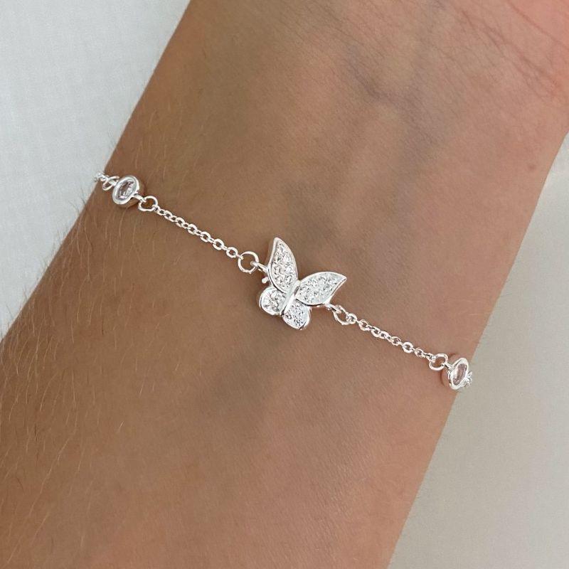 PULS PT 2P CRISTAIS/1 BORBOLETA CRAVEJADA