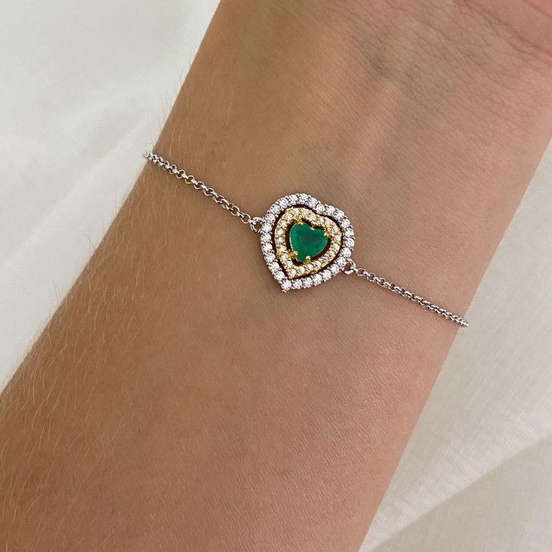 PULS PT CORAÇÃO AMARELO/VERDE CRAV