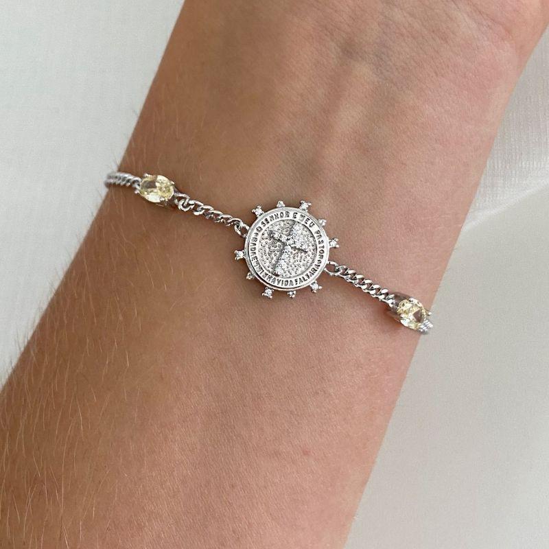 PULS PT PLACA CRUZ/ 2 PEDRAS