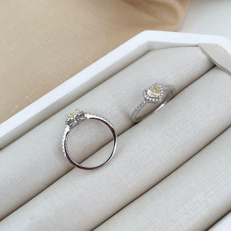 ANEL PT CORAÇÃO CRAVEJADO