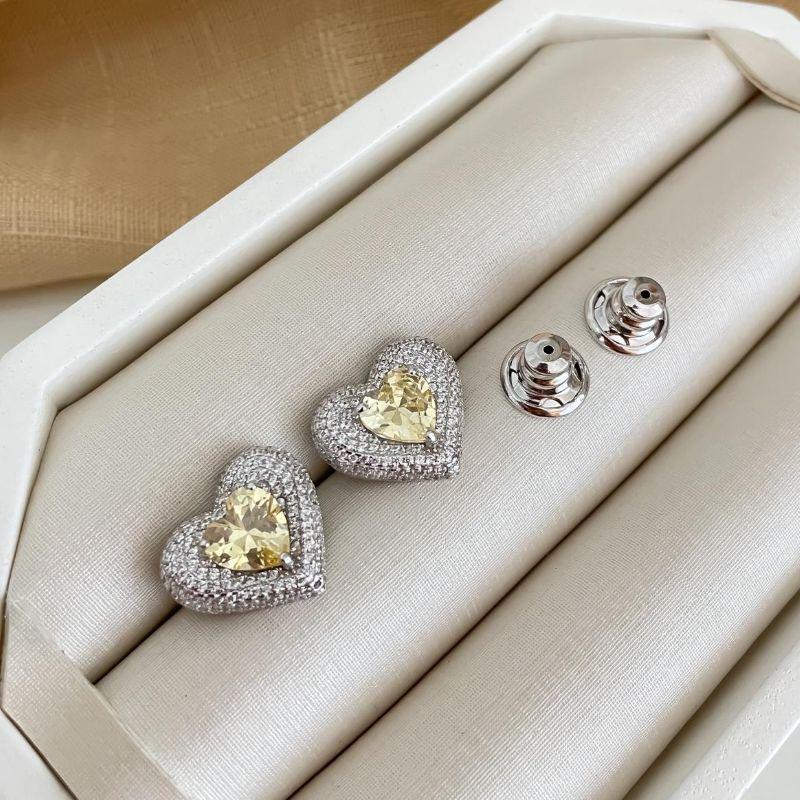 BR PT CORAÇÃO AMARELO CRAVEJADO