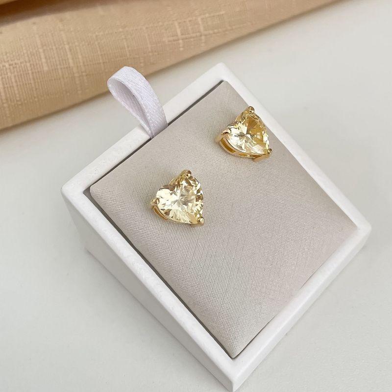 BR PT CORAÇÃO AMARELO D 10MM