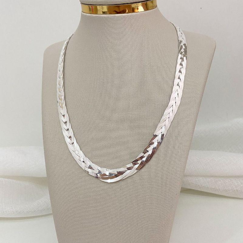 CORR PT TRANÇADA 40CM 7FIO